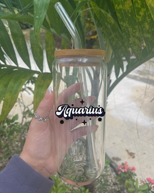 Zodiac Glass Tumbler