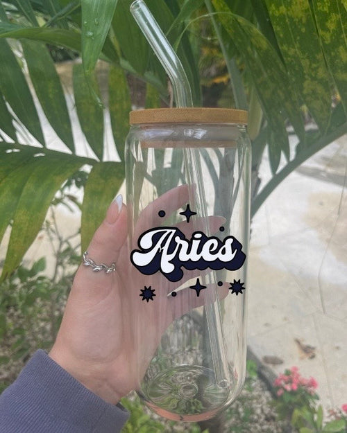 Zodiac Glass Tumbler