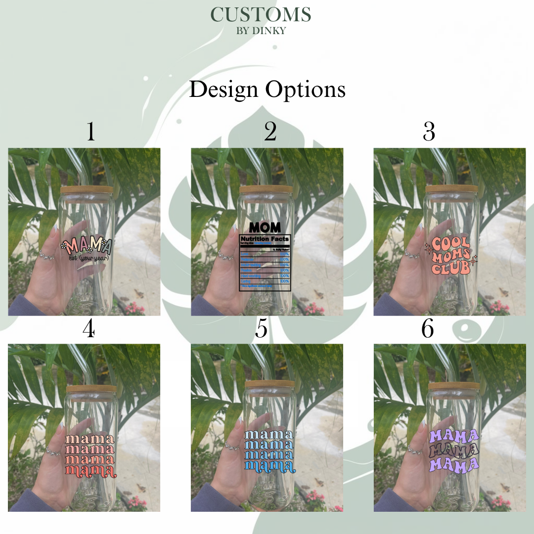 Mom Glass Tumbler